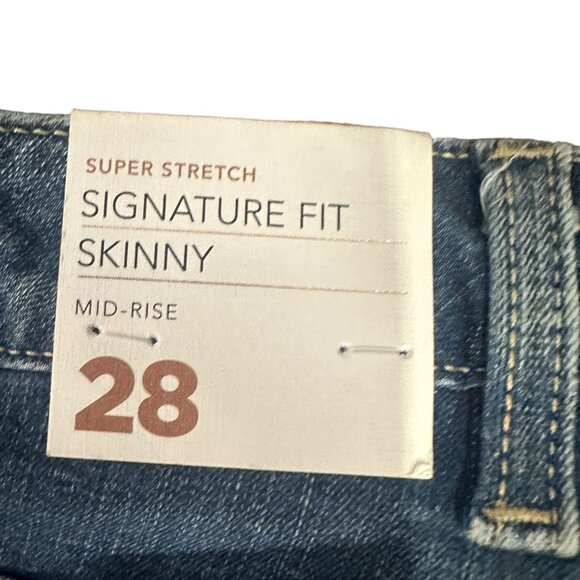 Lane Bryant 28 Super Stretch Signature Fit Skinny Jeans Mid-Rise Flex Waistband - Picture 14 of 16